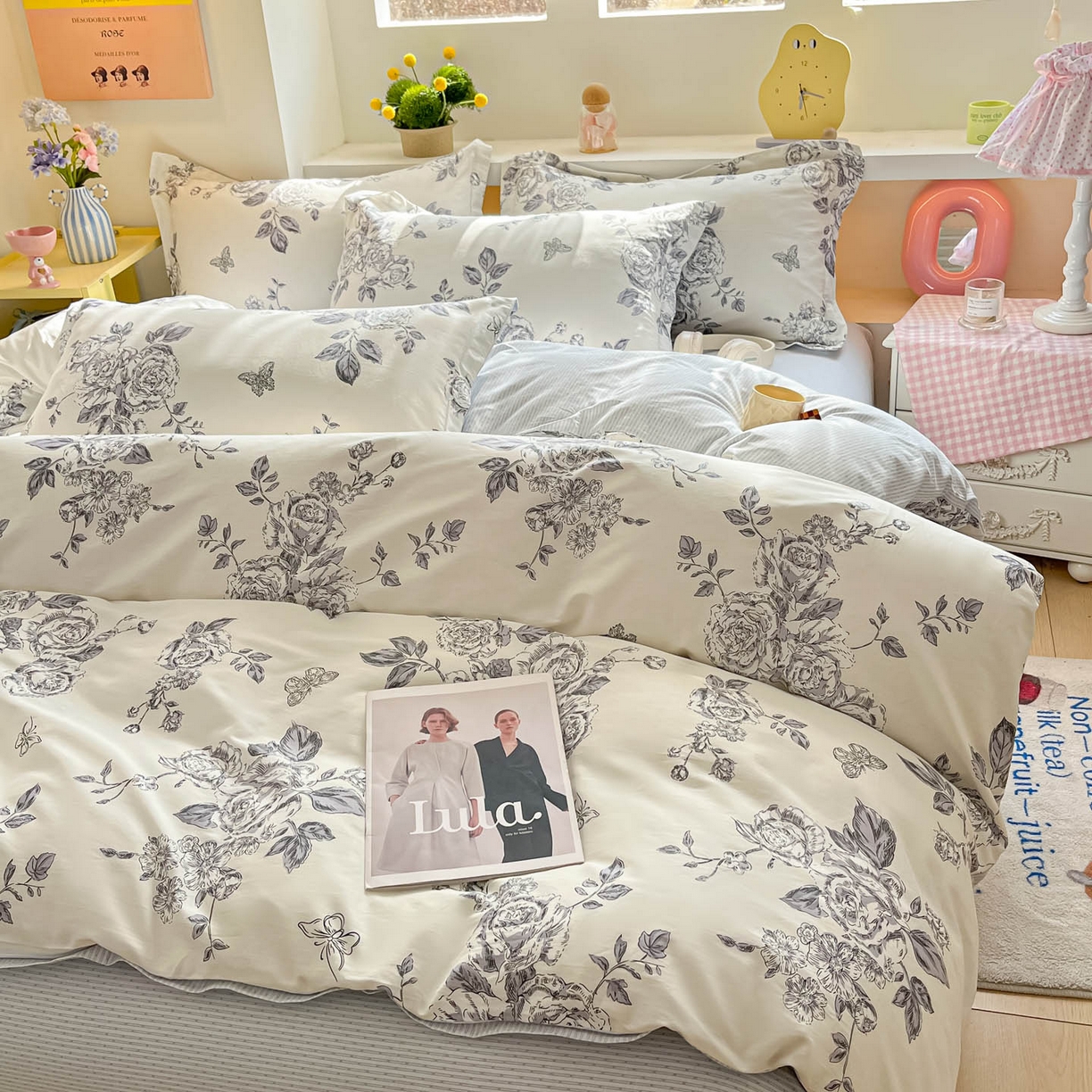 91家纺网 家纺一手货源 找家纺 涵宸家纺 2025新款亲肤舒适全棉印花四件套-68系列 总 F秀雅