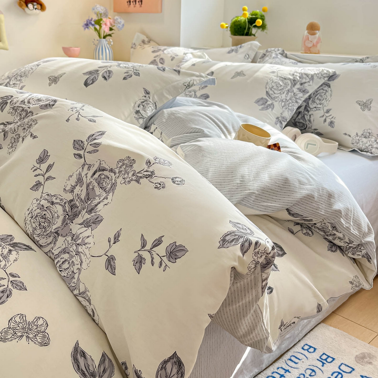 91家纺网 家纺一手货源 找家纺 涵宸家纺 2025新款亲肤舒适全棉印花四件套-68系列 总 F秀雅