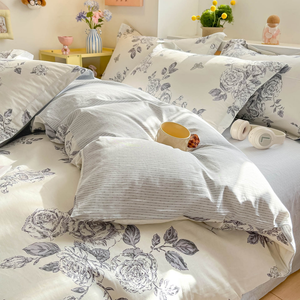 91家纺网 家纺一手货源 找家纺 涵宸家纺 2025新款亲肤舒适全棉印花四件套-68系列 总 F秀雅