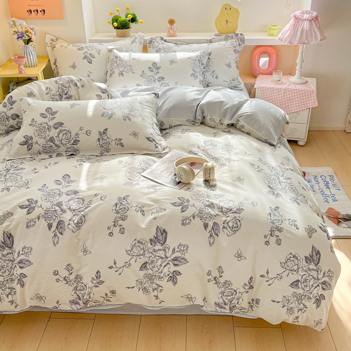 91家纺网 家纺一手货源 找家纺 涵宸家纺 2025新款亲肤舒适全棉印花四件套-68系列 总 F秀雅