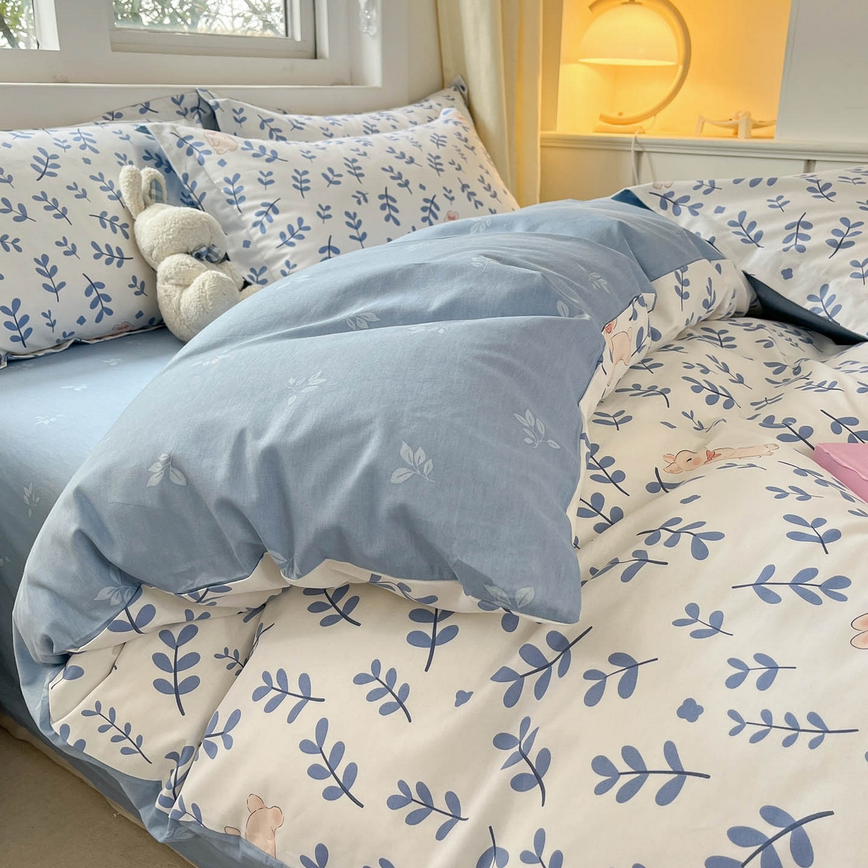 91家纺网 家纺一手货源 找家纺 涵宸家纺 2025新款亲肤舒适全棉印花四件套-68系列 总 A兔影