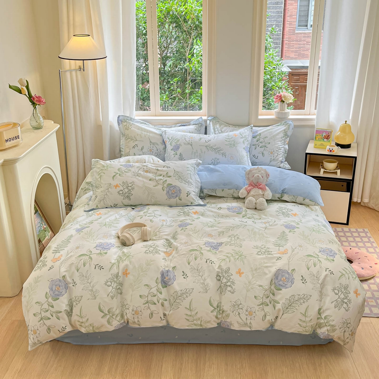 涵宸家纺 2025新款亲肤舒适全棉印花四件套-68系列 总 B花仙子