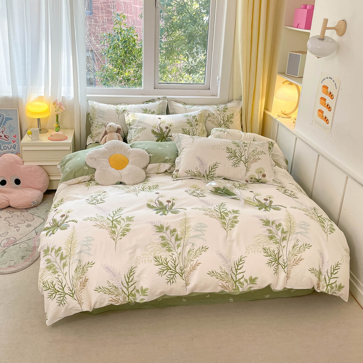 91家纺网 家纺一手货源 找家纺 涵宸家纺 2025新款亲肤舒适全棉印花四件套-68系列 总 B金秋