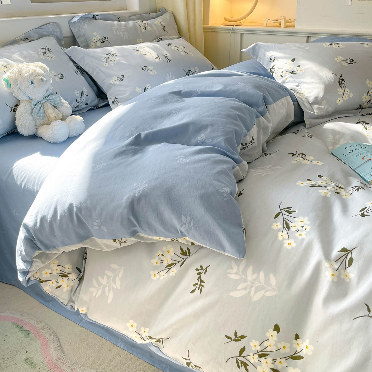 91家纺网 家纺一手货源 找家纺 涵宸家纺 2025新款亲肤舒适全棉印花四件套-68系列 总 B那年花开