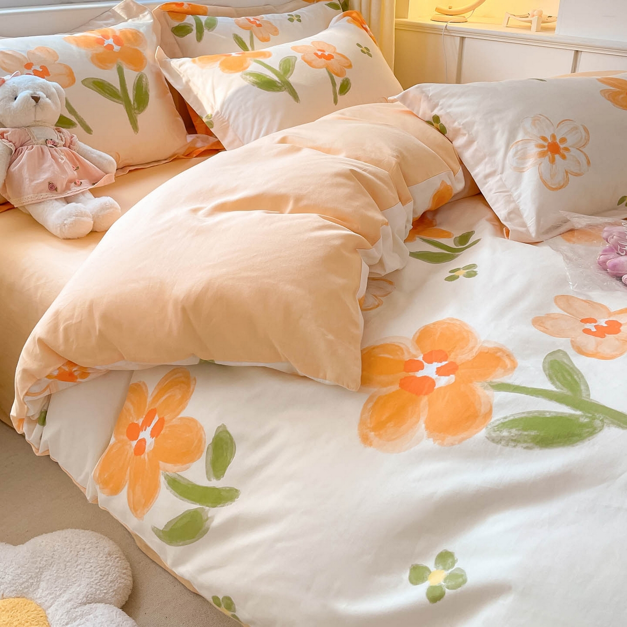 91家纺网 家纺一手货源 找家纺 涵宸家纺 2025新款亲肤舒适全棉印花四件套-68系列 总 B香榭