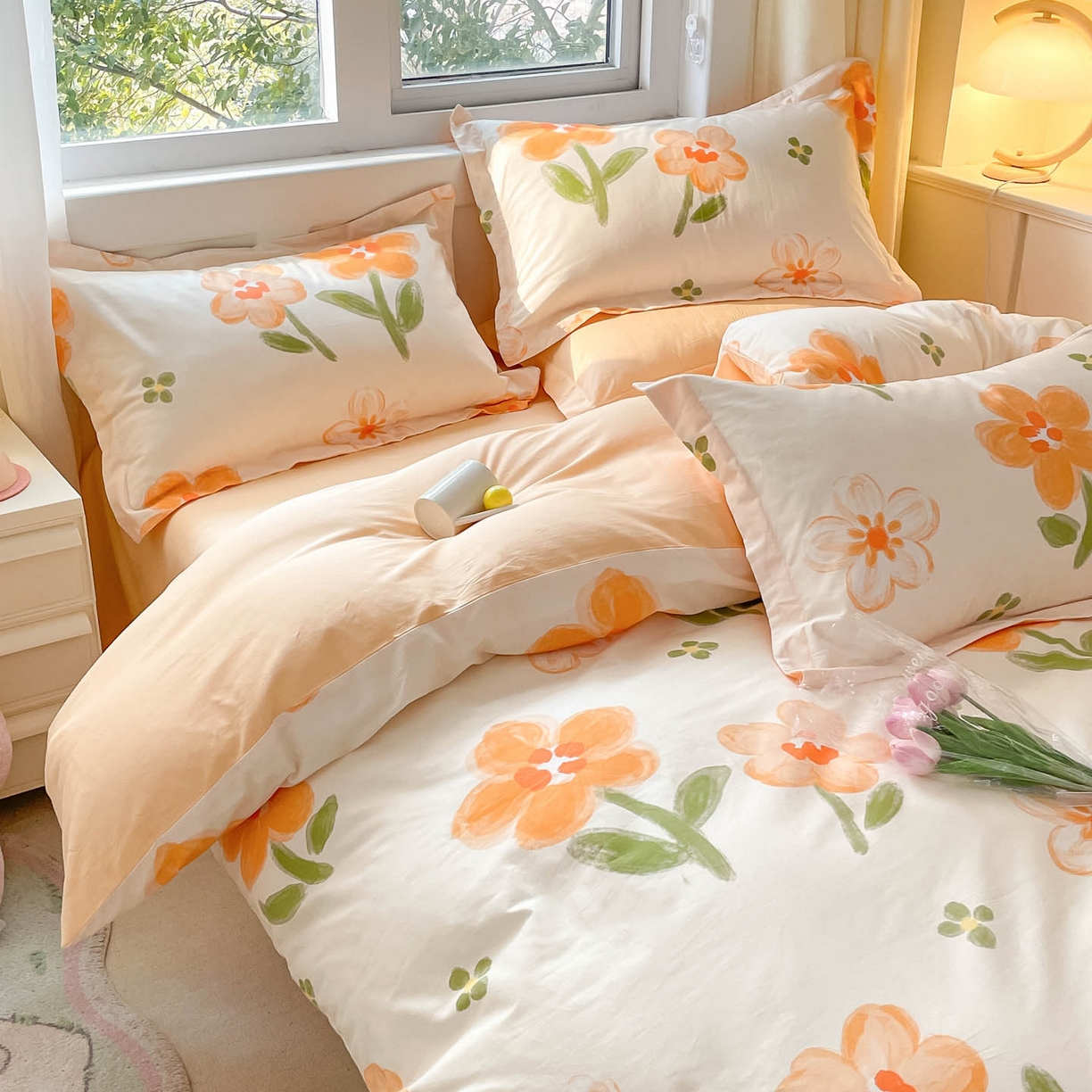 91家纺网 家纺一手货源 找家纺 涵宸家纺 2025新款亲肤舒适全棉印花四件套-68系列 总 B香榭