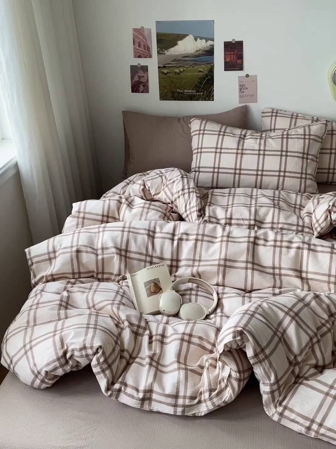 91家纺网 家纺一手货源 找家纺 （总）港岛妹妹 2026新款双层纱格条系列四件套