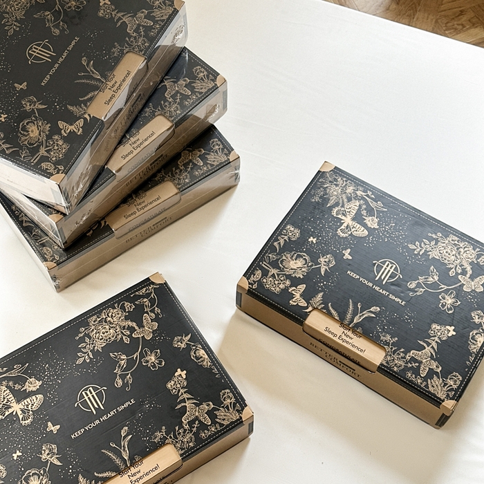 91家纺网 家纺一手货源 找家纺 桔禾家纺 2026新款提花高克重原麻复古水洗亚麻皱皱纱印花四件套 包装