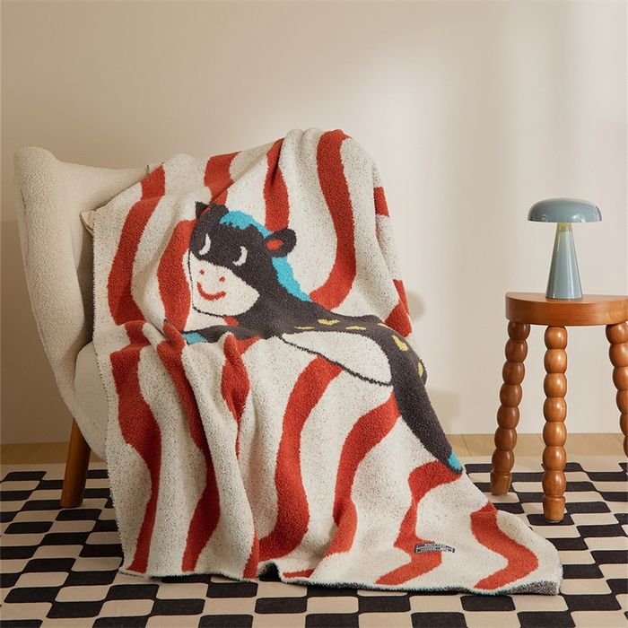 （总）暖绵绵 2026春夏新款半边绒针织盖毯毯子-玛尔姆 本款券后/折后零售价不得低于173元