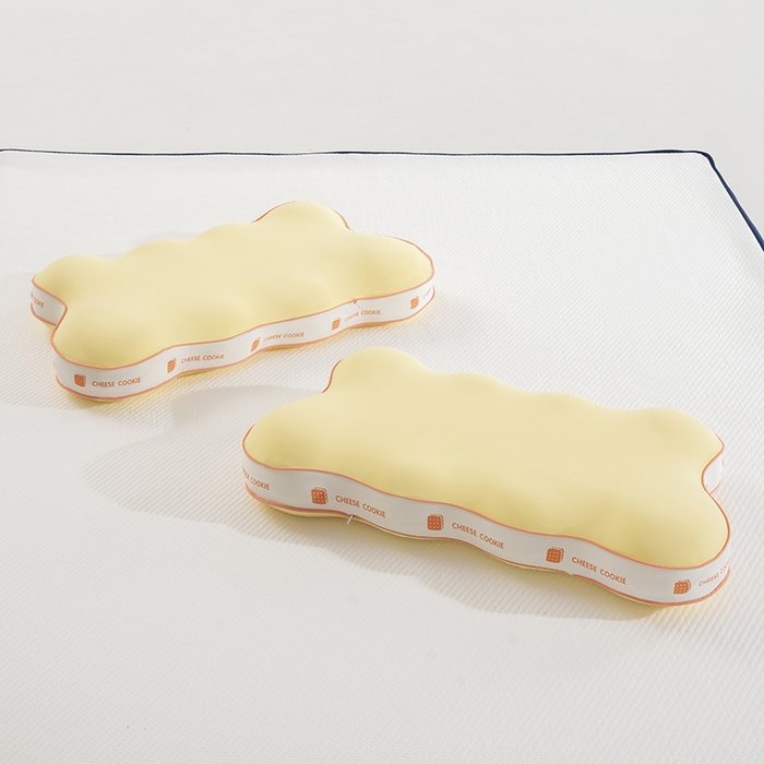 91家纺网 家纺一手货源 找家纺 （总）昕科 2026新款奶油曲奇饼干记忆棉枕-成人记忆棉枕芯饼干枕头