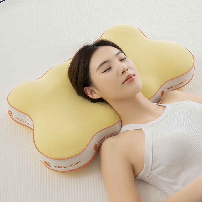 91家纺网 家纺一手货源 找家纺 （总）昕科 2026新款奶油曲奇饼干记忆棉枕-成人记忆棉枕芯饼干枕头