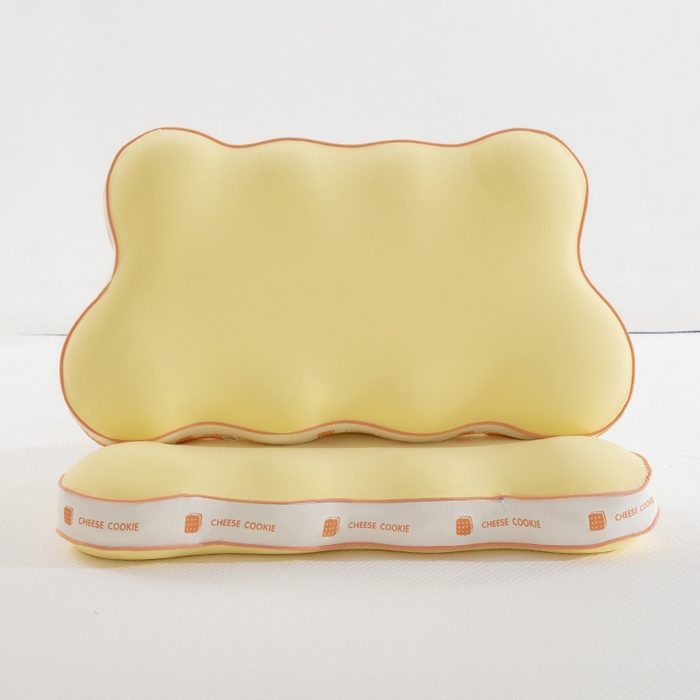 91家纺网 家纺一手货源 找家纺 昕科 2026新款奶油曲奇饼干记忆棉枕-成人记忆棉枕芯饼干枕头 曲奇枕头一对装