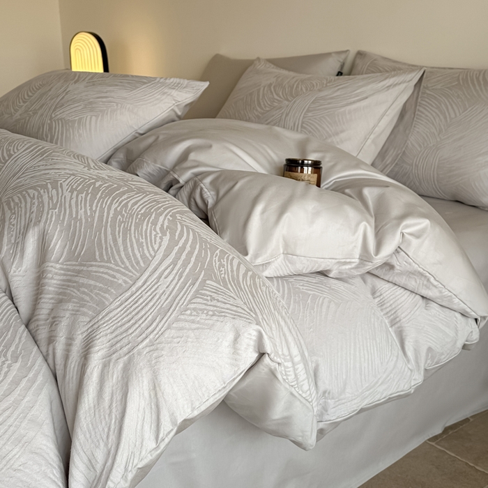 91家纺网 家纺一手货源 找家纺 （总）如一  2026新款60S全棉水洗提花立体厚织浮雕四件套