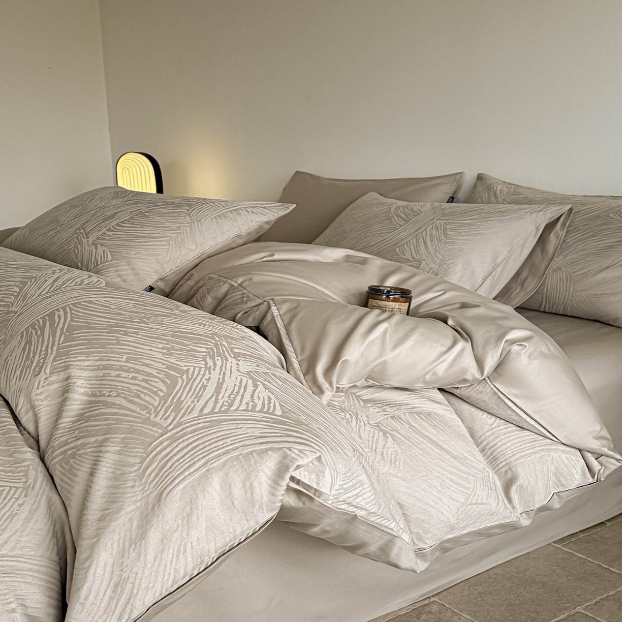 91家纺网 家纺一手货源 找家纺 （总）如一  2026新款60S全棉水洗提花立体厚织浮雕四件套