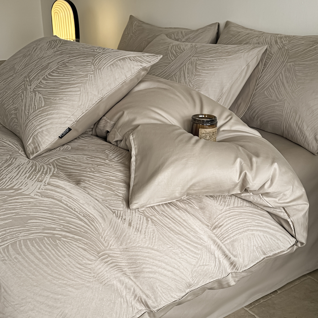 91家纺网 家纺一手货源 找家纺 （总）如一  2026新款60S全棉水洗提花立体厚织浮雕四件套