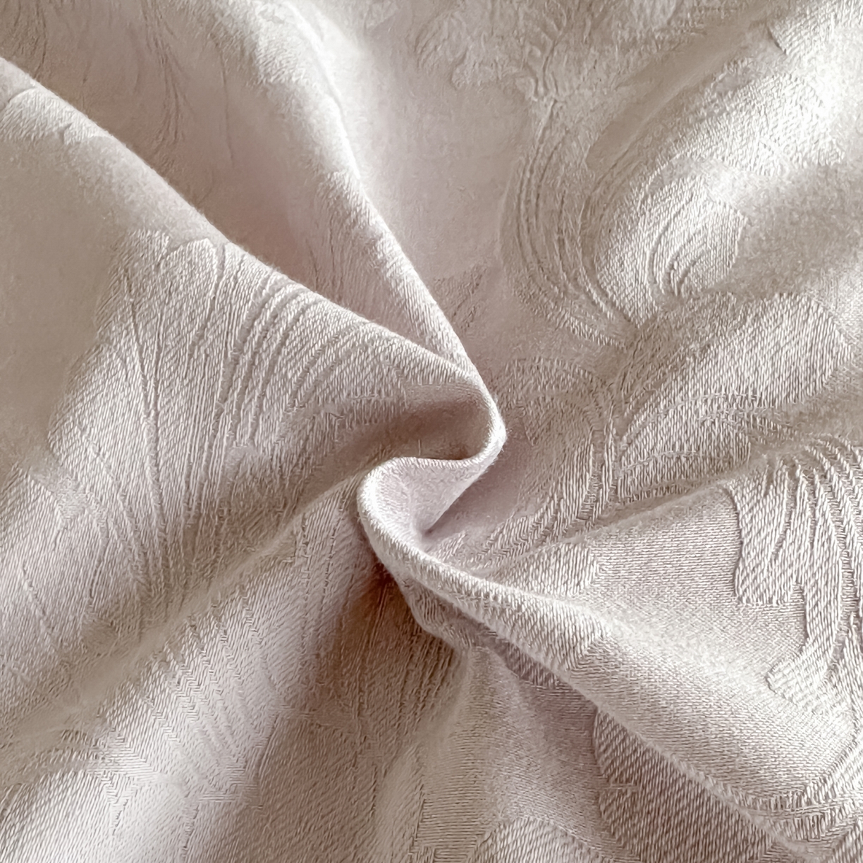 91家纺网 家纺一手货源 找家纺 如一  2026新款60S全棉水洗提花立体厚织浮雕四件套 香草-淡雅紫