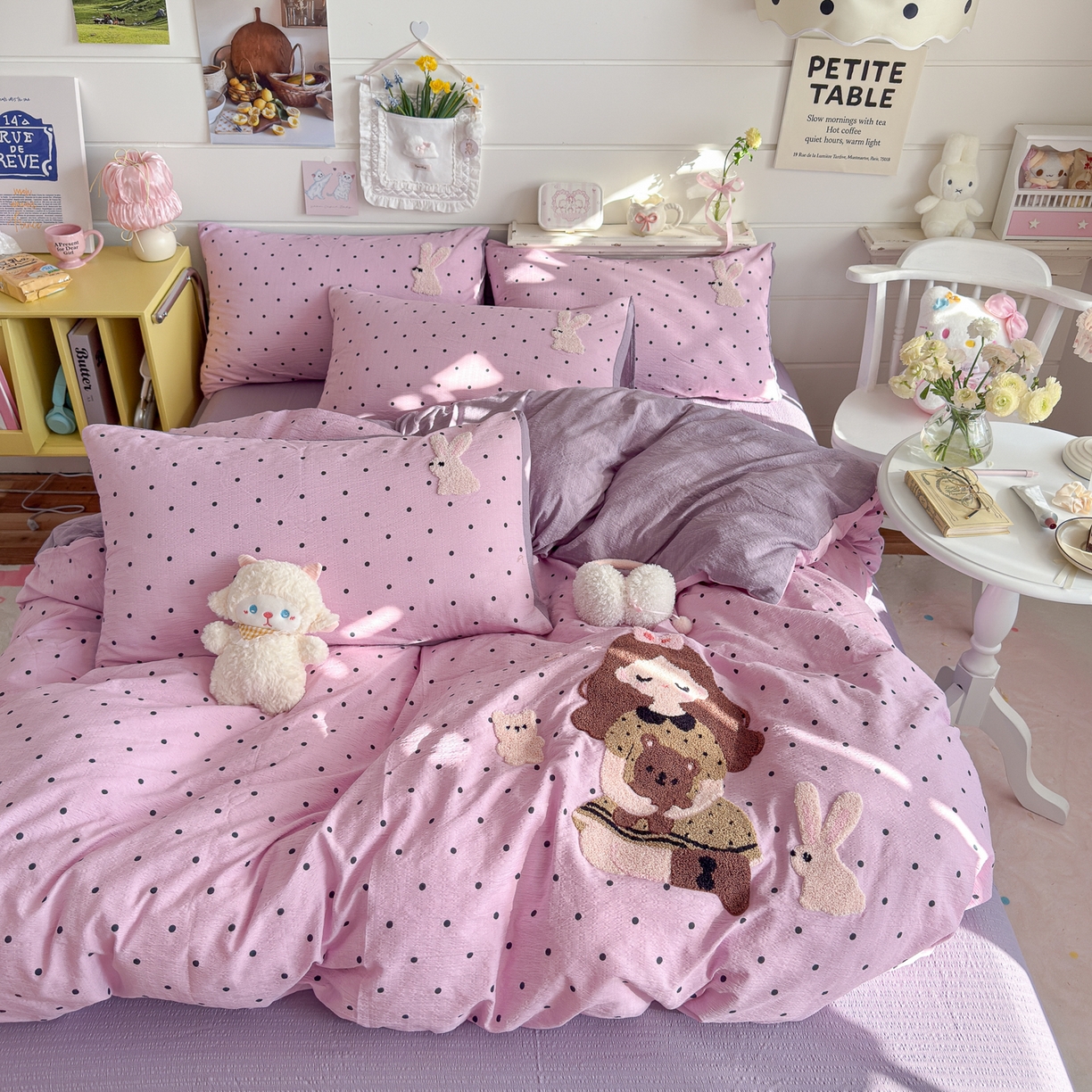 91家纺网 家纺一手货源 找家纺 （总）卡斯诺家纺馆 2026新款皱皱棉双层纱毛巾绣四件套（下载文件包含买家秀）