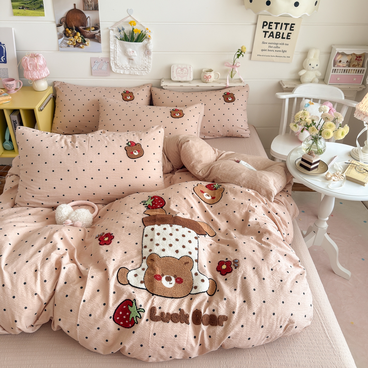 91家纺网 家纺一手货源 找家纺 （总）卡斯诺家纺馆 2026新款皱皱棉双层纱毛巾绣四件套（下载文件包含买家秀）