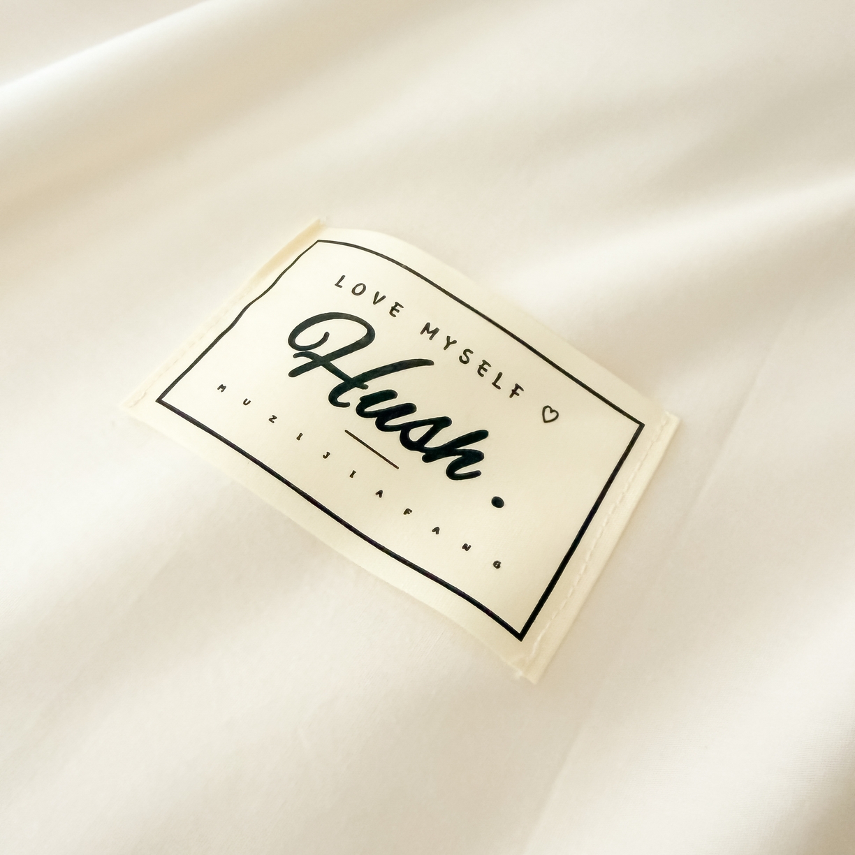 91家纺网 家纺一手货源 找家纺 木子家纺 2026新款高支高密全棉纯棉双拼纯色四件套 白桃西柚