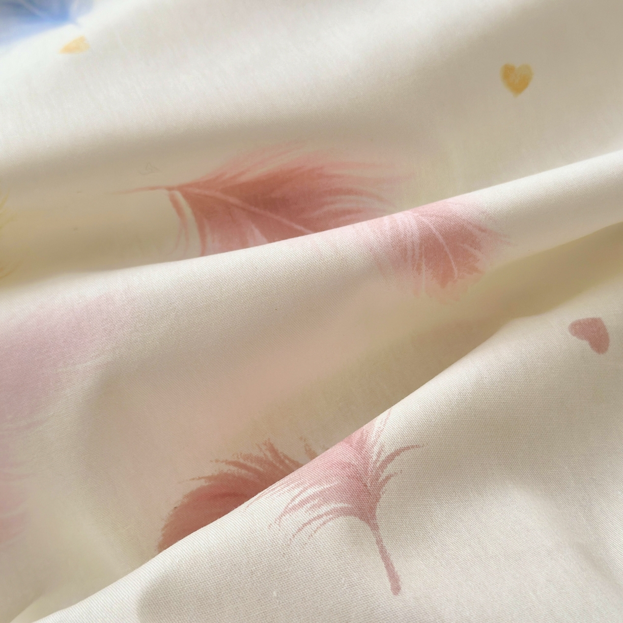 91家纺网 家纺一手货源 找家纺 乐童家纺 2026新款全棉网红直播爆款吊边一字绣工艺款四件套-系列二 羽叶