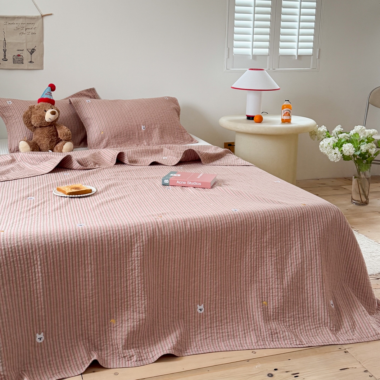 91家纺网 家纺一手货源 找家纺 （总）沐瑟家纺 2026新款全棉水洗绣花枕巾-麦兜