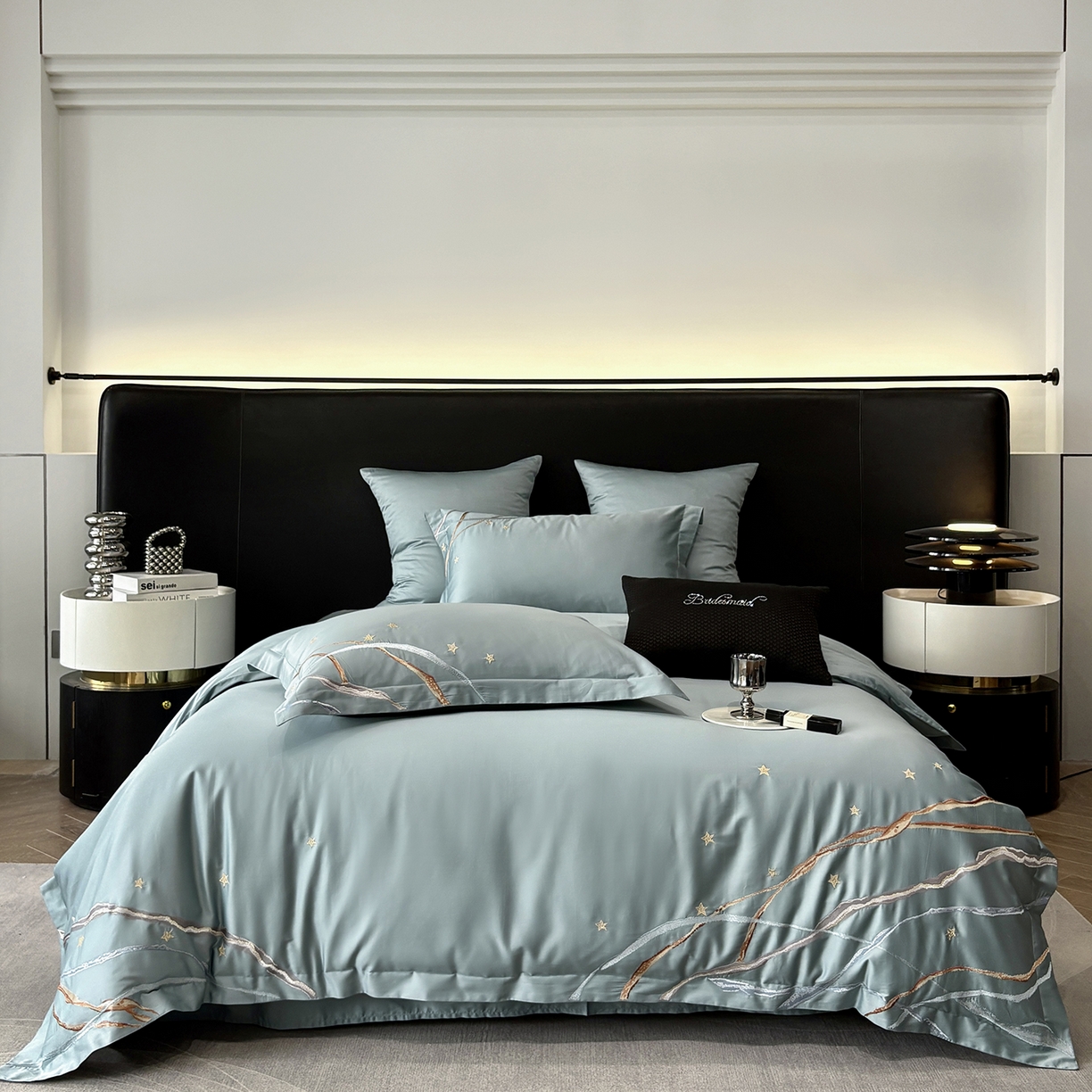 91家纺网 家纺一手货源 找家纺 曼布缇 2026春夏新款长绒棉绣花新品四件套-赛拉罗（严格控价券后378元起）控价超级立减活动后：券后378元起（额外设卷也不能低于此价格）会员减20  赛拉罗-赫蒂青