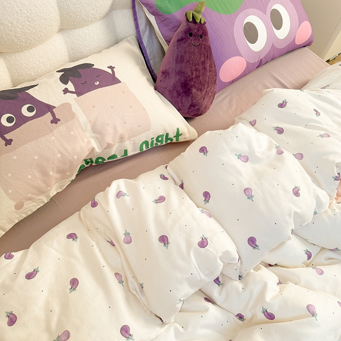 91家纺网 家纺一手货源 找家纺 淑女公社家纺 2026新款印加绣双层纱全棉纯棉四件套 紫气东来