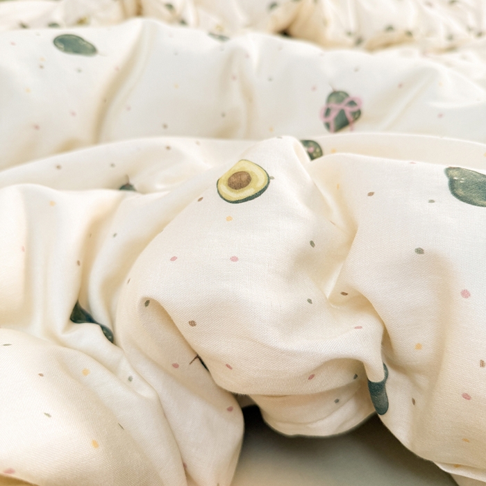 91家纺网 家纺一手货源 找家纺 淑女公社家纺 2026新款印加绣双层纱全棉纯棉四件套 富得流油