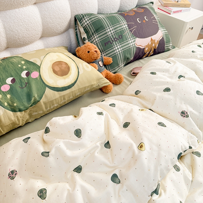 91家纺网 家纺一手货源 找家纺 淑女公社家纺 2026新款印加绣双层纱全棉纯棉四件套 富得流油