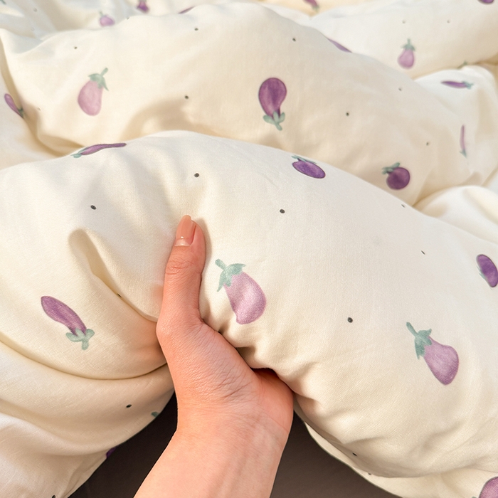 91家纺网 家纺一手货源 找家纺 淑女公社家纺 2026新款印加绣双层纱全棉纯棉四件套 紫气东来