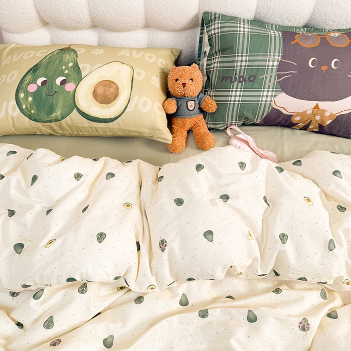 91家纺网 家纺一手货源 找家纺 淑女公社家纺 2026新款印加绣双层纱全棉纯棉四件套 富得流油