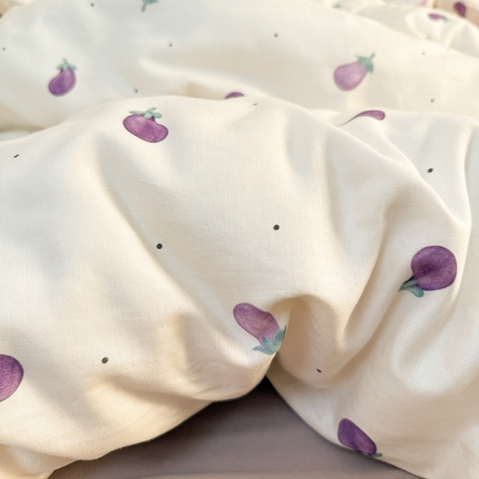 91家纺网 家纺一手货源 找家纺 淑女公社家纺 2026新款印加绣双层纱全棉纯棉四件套 紫气东来