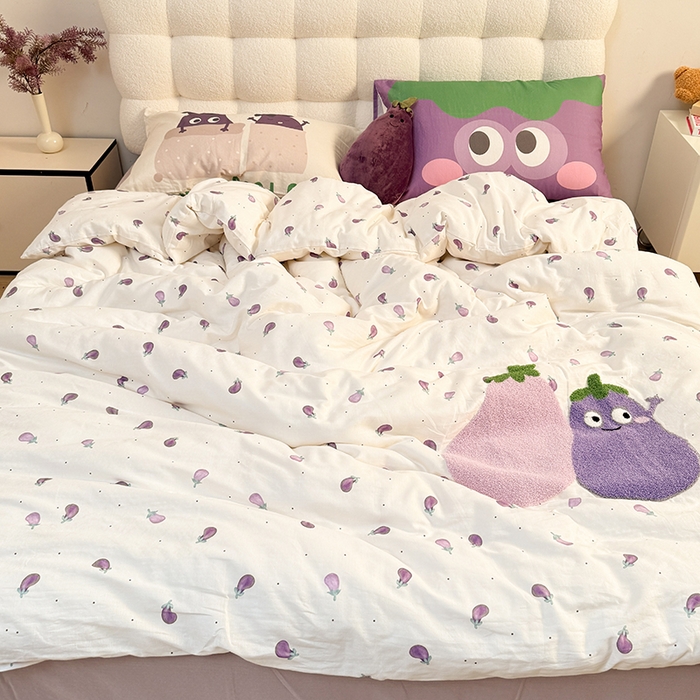 91家纺网 家纺一手货源 找家纺 （总）淑女公社家纺 2026新款印加绣双层纱全棉纯棉四件套