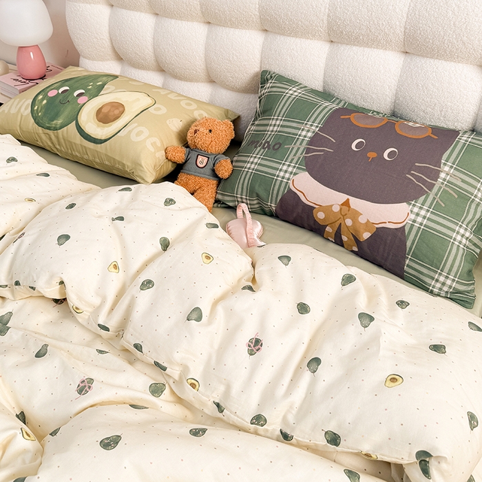 91家纺网 家纺一手货源 找家纺 淑女公社家纺 2026新款印加绣双层纱全棉纯棉四件套 富得流油