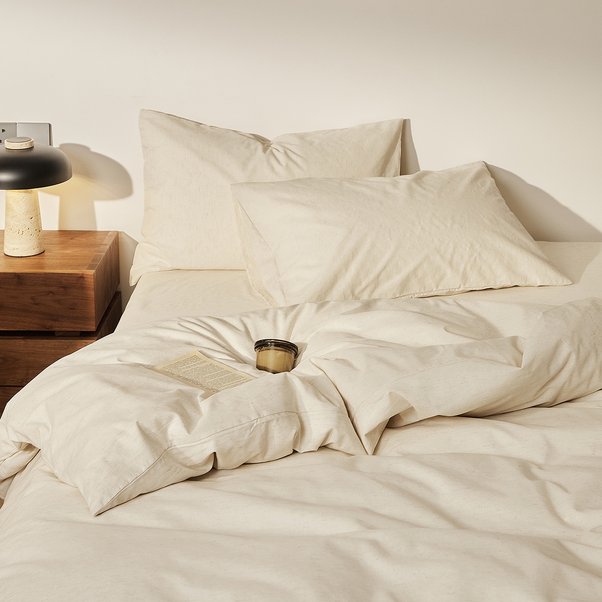 91家纺网 家纺一手货源 找家纺 （总）原研家居 2026新款舒适亲肤水洗棉麻四件套