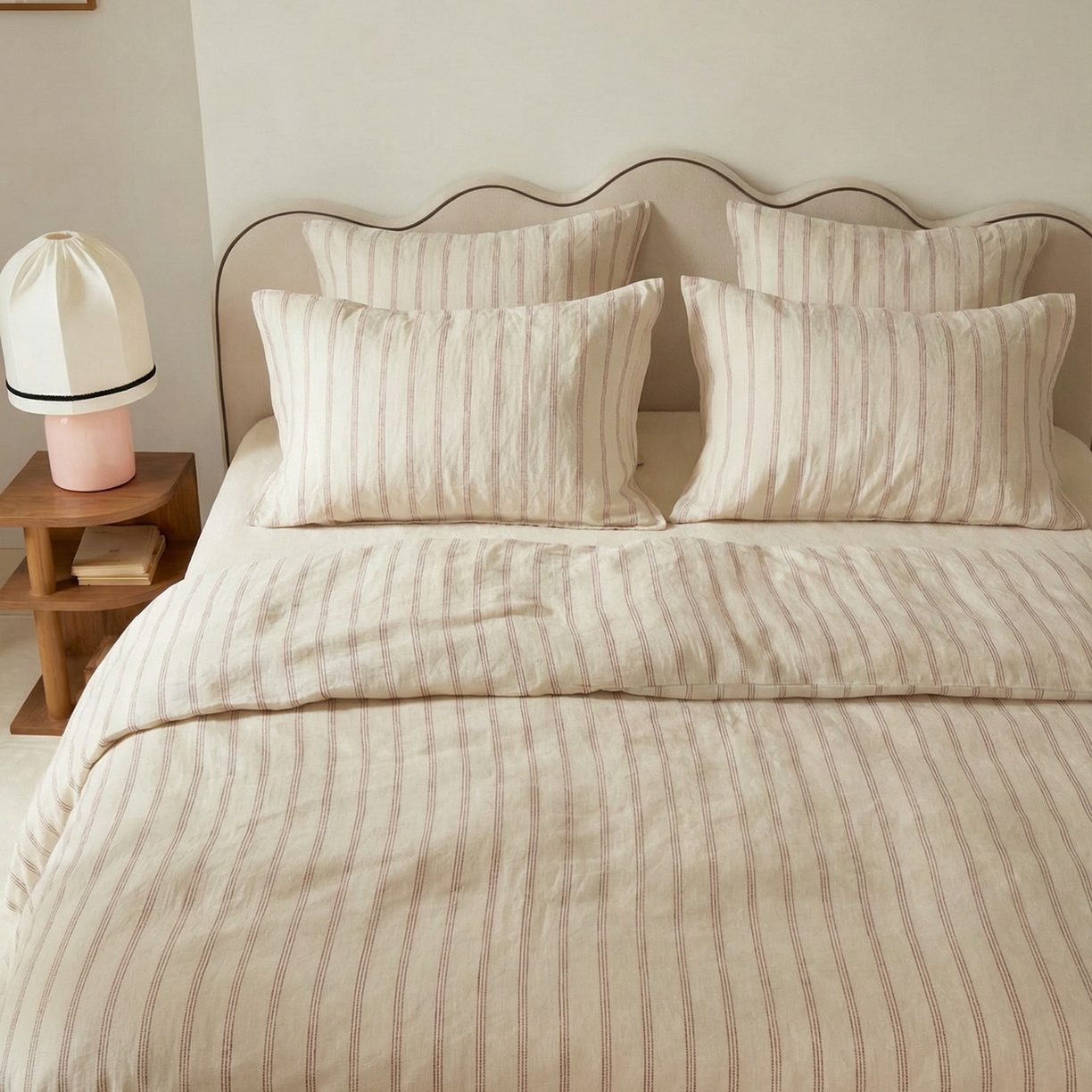 原研家居 2026新款舒适亲肤水洗棉麻四件套 云栖