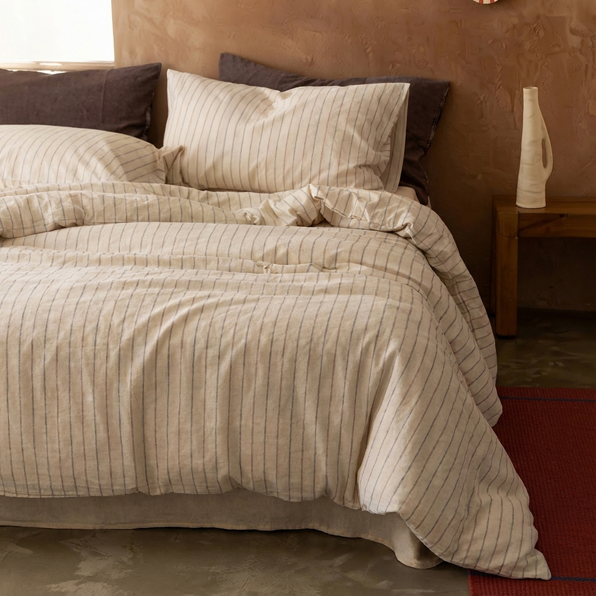 91家纺网 家纺一手货源 找家纺 原研家居 2026新款舒适亲肤水洗棉麻四件套 洛可