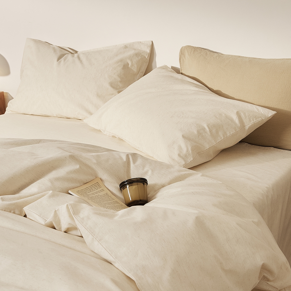 91家纺网 家纺一手货源 找家纺 原研家居 2026新款舒适亲肤水洗棉麻四件套 陌本