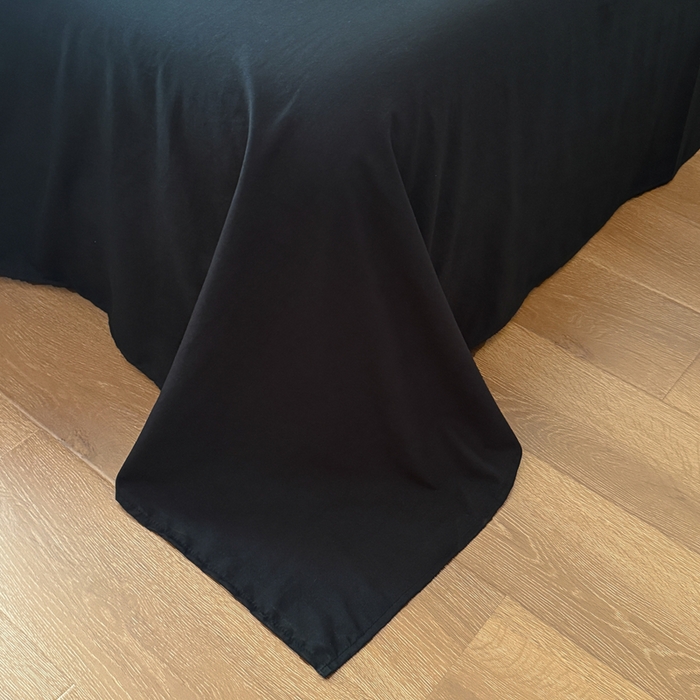 91家纺网 家纺一手货源 找家纺 你好美丽 2026新款提花水洗棉大宽边四件套-诺澜系列 诺澜黑