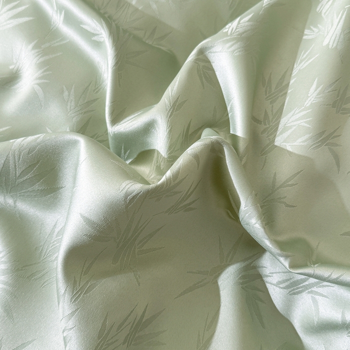 91家纺网 家纺一手货源 找家纺 你好美丽 2026新款提花水洗棉大宽边四件套-诺澜系列 诺澜绿