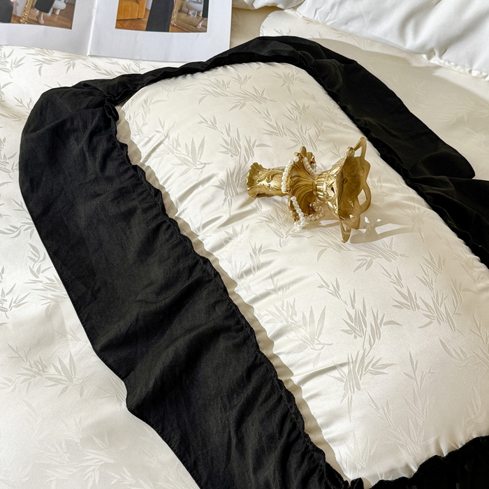 91家纺网 家纺一手货源 找家纺 （总）你好美丽 2026新款提花水洗棉大宽边四件套-诺澜系列