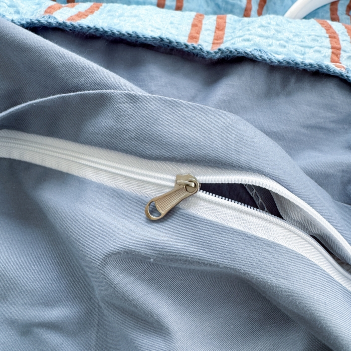 91家纺网 家纺一手货源 找家纺 （总）曼之夏 2026新款A类全棉华夫格提花贝壳边四件套