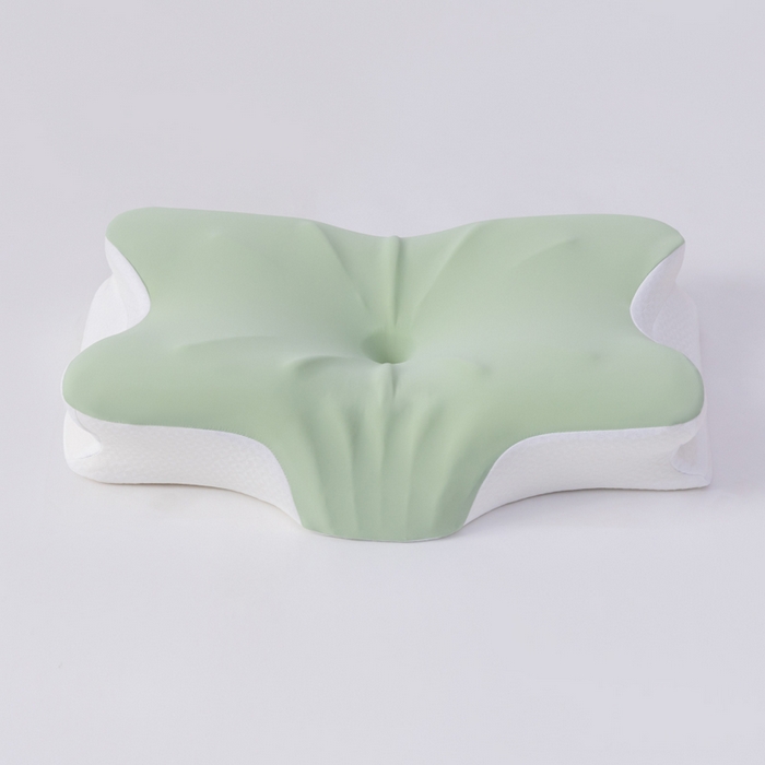 91家纺网 家纺一手货源 找家纺 （总）绮甜枕语 2026新款亚马逊异形牛角枕记忆棉护颈冰丝助睡眠跨境枕头慢回弹支撑蝶形枕