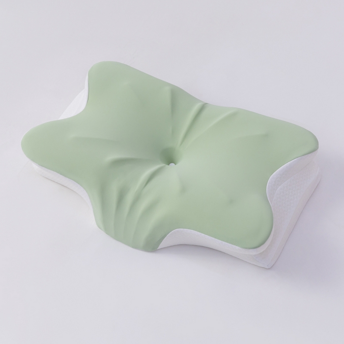 91家纺网 家纺一手货源 找家纺 （总）绮甜枕语 2026新款亚马逊异形牛角枕记忆棉护颈冰丝助睡眠跨境枕头慢回弹支撑蝶形枕