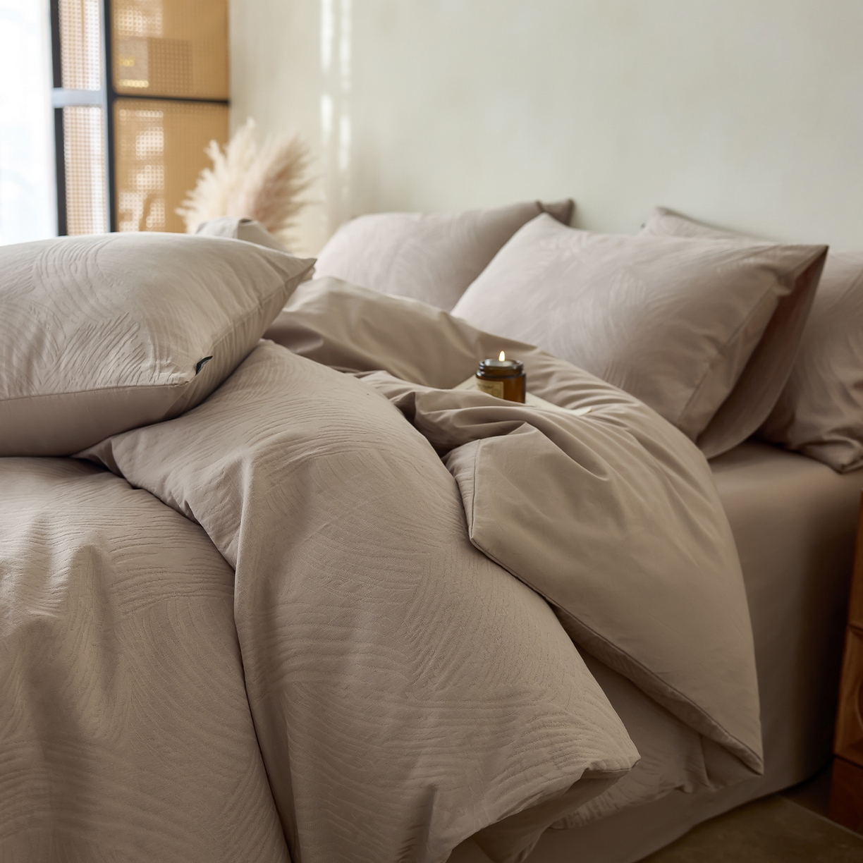 （总）小懒猪 2026新款亲肤舒适立体全棉纯棉提花四件套-系列三