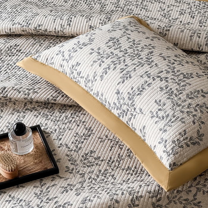 91家纺网 家纺一手货源 找家纺 yyds网供 2026春夏季A类全棉水洗棉夹棉床盖三件套绗缝印花卉ins风四季通用多功能榻榻米 会员优惠 A层全棉+B层羽丝棉+C层全棉 这个价格为销售控价 花野-印花