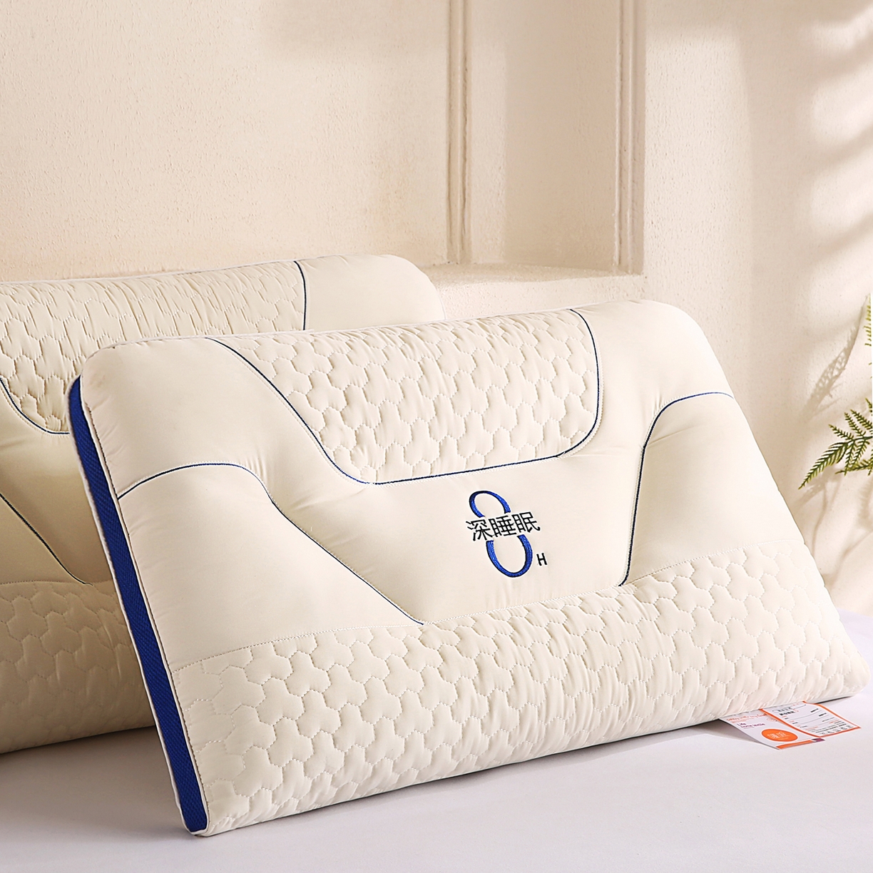 91家纺网 家纺一手货源 找家纺 （总）织布人 2025新款枕芯草本决明子护颈枕颈椎疲劳和浅睡人群设计低枕头枕芯
