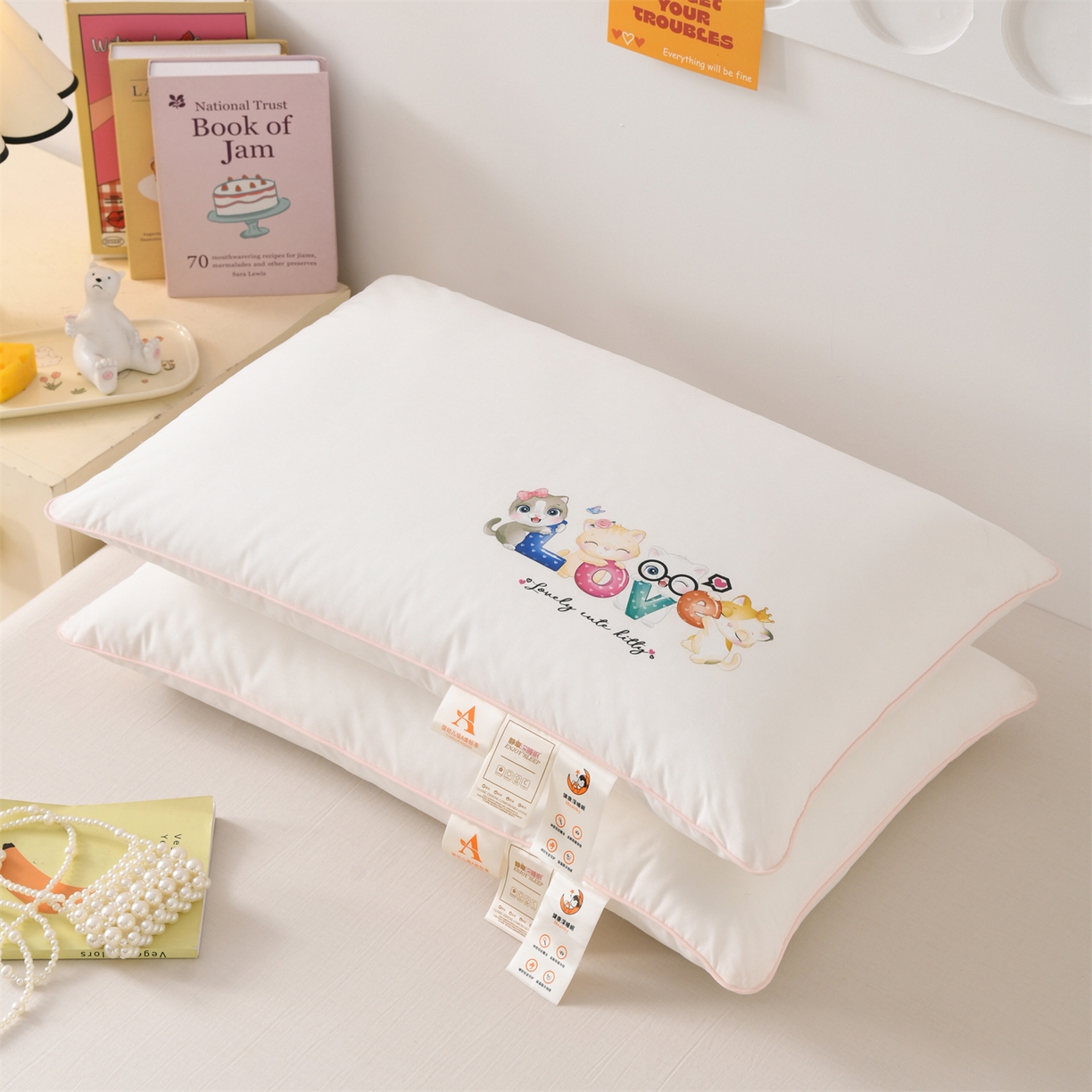 91家纺网 家纺一手货源 找家纺 （总）织布人 2026新款A类全棉卡通软枕枕头枕芯