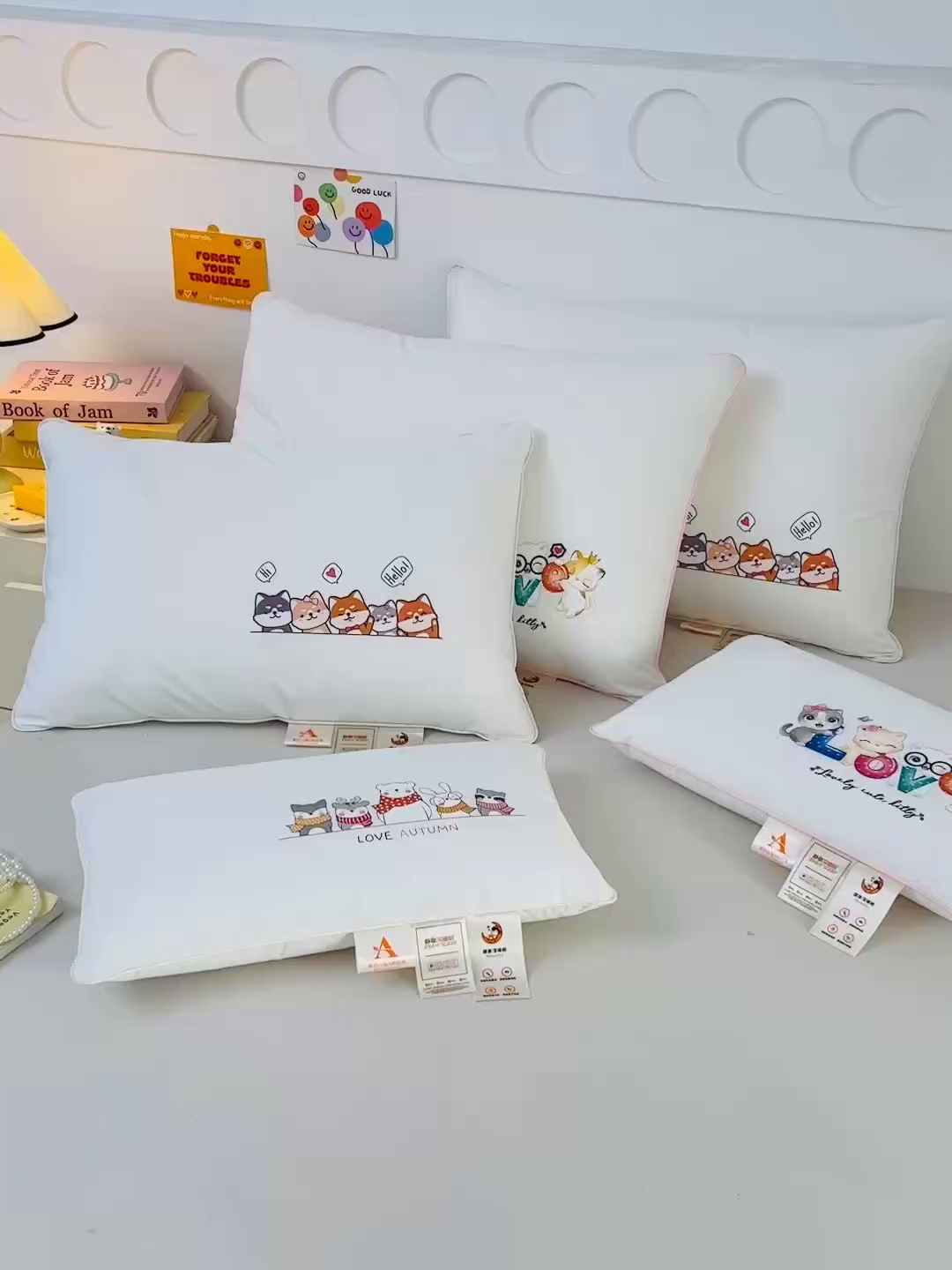 91家纺网 家纺一手货源 找家纺 织布人 2026新款A类全棉卡通软枕枕头枕芯 动物伙伴