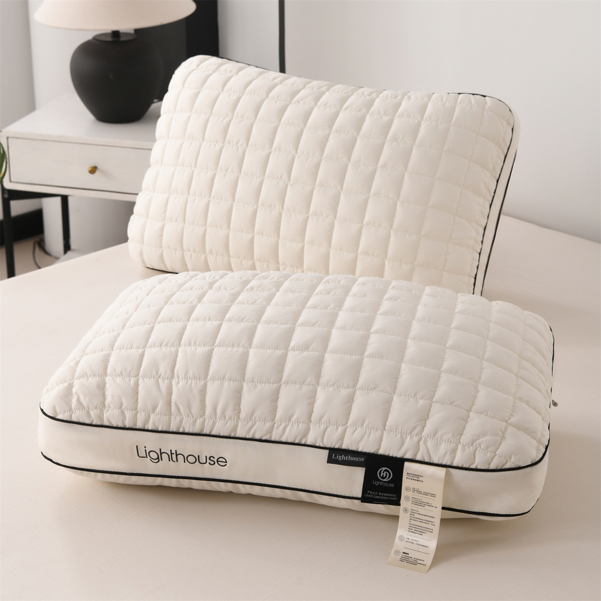 91家纺网 家纺一手货源 找家纺 （总）织布人 2026新款枕芯立体绵芙泡泡格软枕头轻奢成人家用枕头学生宿舍枕芯枕头枕芯